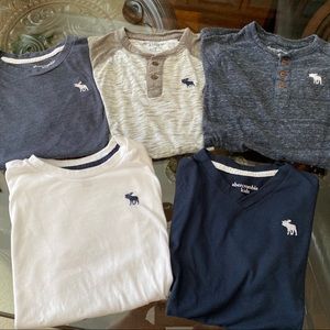 Abercrombie Kids boys tee shirts Henley 11/12 lot